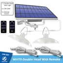 IP65 Waterproof Double Head Solar Pendant Light Outdoor Indoor Solar Lamp With Cable Suitable for courtyard, garden, indoor etc,