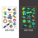 Tattoo-Aufkleber Leuchtendes Kind Kind Temporäre Fake Tattoos Glow Paste auf Gesicht Arm Bein für Kinder Körperkunst Meerjungfrau Aufkleber