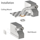 230V 100mm Bathroom Shower Extractor Ventilation Fan with Humidity Sensor Timer