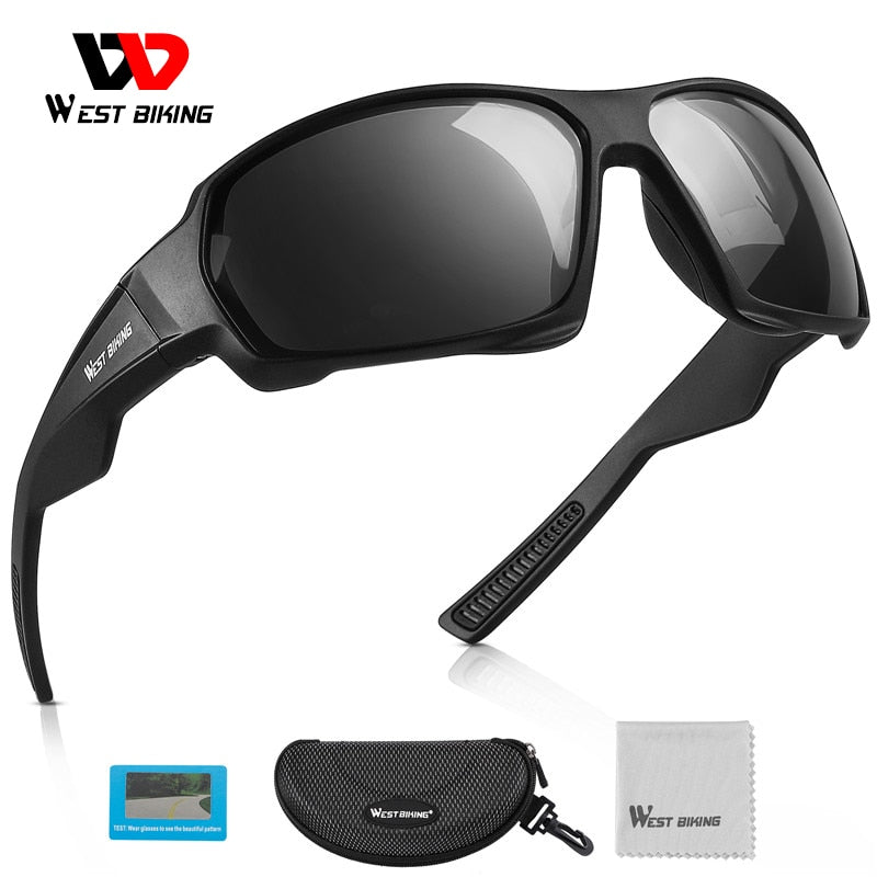 WEST BIKING HD Polarized Cycling Glasses UV400 Protection Bicycle Outdoor Sports Sunglasses MTB Road Bike Goggles Eyewear