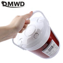 DMWD 12V 24V mini rice cooker 1.6L car trucks electric soup porridge cooking machine food steamer warmer fast heating lunch box