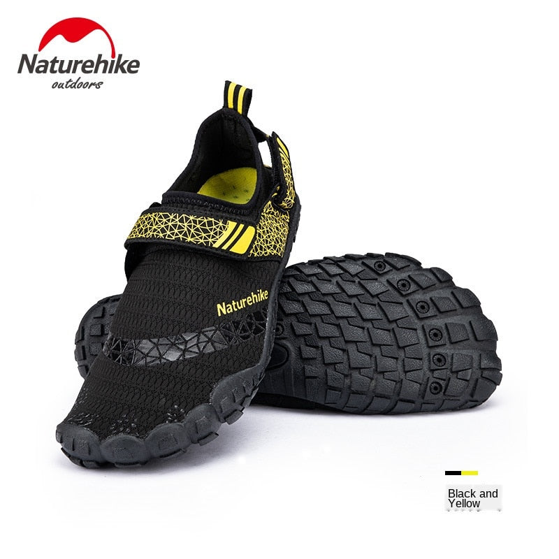 Zapatos de playa Naturehike antideslizantes para vadear río arriba, suela de goma gruesa, antideslizante, resistente al desgaste, diseño de orificio de drenaje inferior