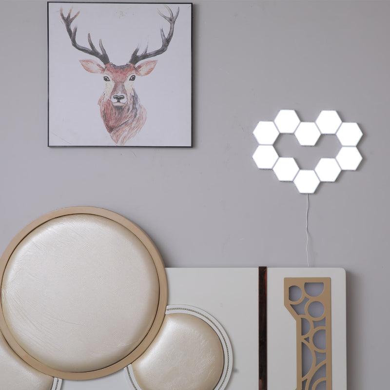 Lámpara de pared táctil LTOON, conjunto Modular creativo de nido de abeja, lámpara Helios Quantum, decoración magnética LED, lámpara de pared para dormitorio