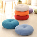 Round Shape 2 Size Cotton Linen Seat Cushion Silk Cotton Core Tatami Cushion Pillow Home Decoration Soft Car Sofa Cushion