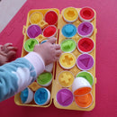 12PCS Montessori Learning Education Math Toys Kids Match Smart Eggs Screws 3D Puzzle Game For Children Educational Toys Easter