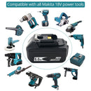 BL1860B 18V 6000mAh Ersatzakku für Makita BL1850B BL1860 BL1840 BL1815 Akku-Bohrschrauber mit Single Cell Balance Protect