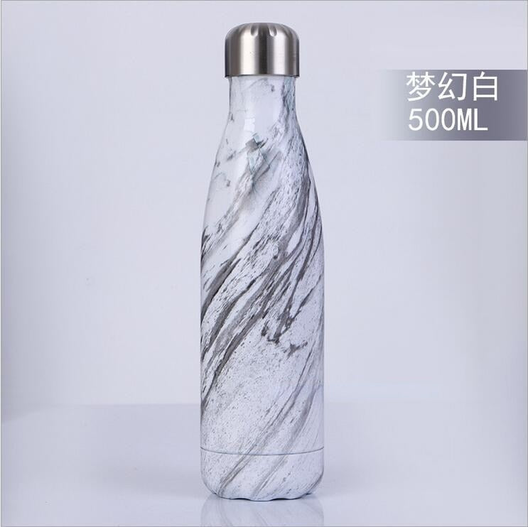 FSILE 500/1000ml Double-Wall Insulated Vacuum Flask Stainless Steel Water Bottle Cola Water Beer Thermos for Sport Bottle