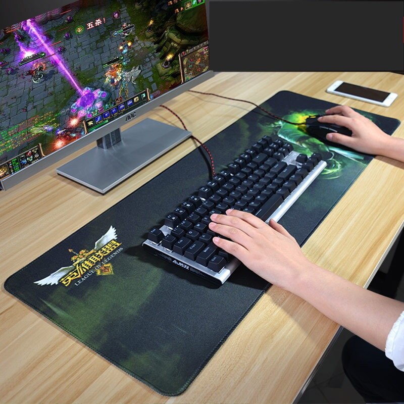 Rakoon Large Gaming Mouse Pad Anti-slip PC Computer Gamer Mousepad Locking Edge Natural Rubber Big Mouse Mat for CS GO LOL DOTA2