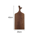 Tablas de cortar Tabla de cortar de madera maciza Tabla de pizza de nogal negro Tabla de pan de filete de madera entera Cortar verduras Fruta