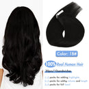 AW Tape In Human Hair Straight Extensions Black Brown Invisible Seamless None Remy Skin Weft European Natural Hair Extension