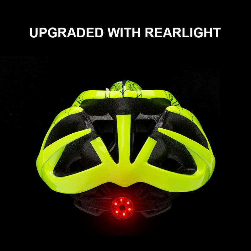 SUPERIDE Outdoor Road Bike Mountain Bike Helmet with Rearlight Ultralight DH MTB Bicycle Helmet Sports Riding Cycling Helmet