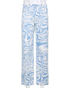 Y2K Zebra Print Straight Pants Capris Damen Harajuku Baggy High Waist Casual Vintage Korean Style Streetwear Female 2020Iamhotty