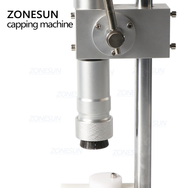 ZONESUN Manual Crimping Machine Perfume Crimper Capper Metal Collar Cap Press Capping Machine Spray Crimper Seals