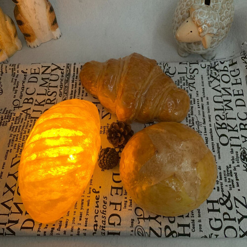 Simulation Bread Croissant LED Night Light Baking Room Bakery Decorations Ornaments Cake Store Showcase Creative Night Lamp