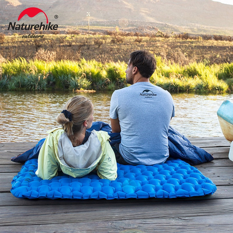 Naturehike Camping Mattress Ultralight Double Air Mattress Outdoor Folding Bed Sleeping Pad Car Travel Inflatable Mattress