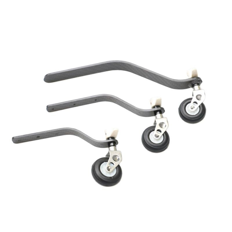 1Set Carbon Fiber Tail Wheel Assembly Landing Gear Bracket Kits for 26CC/50CC/100CC Gasoline Engine Fixed Wing RC Airplane Model