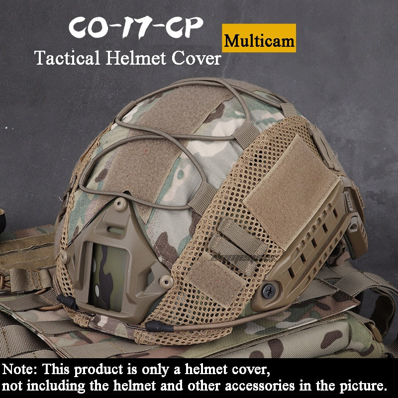 Cubierta de casco táctico para casco rápido MH PJ BJ Airsoft Paintball ejército casco cubierta accesorios militares