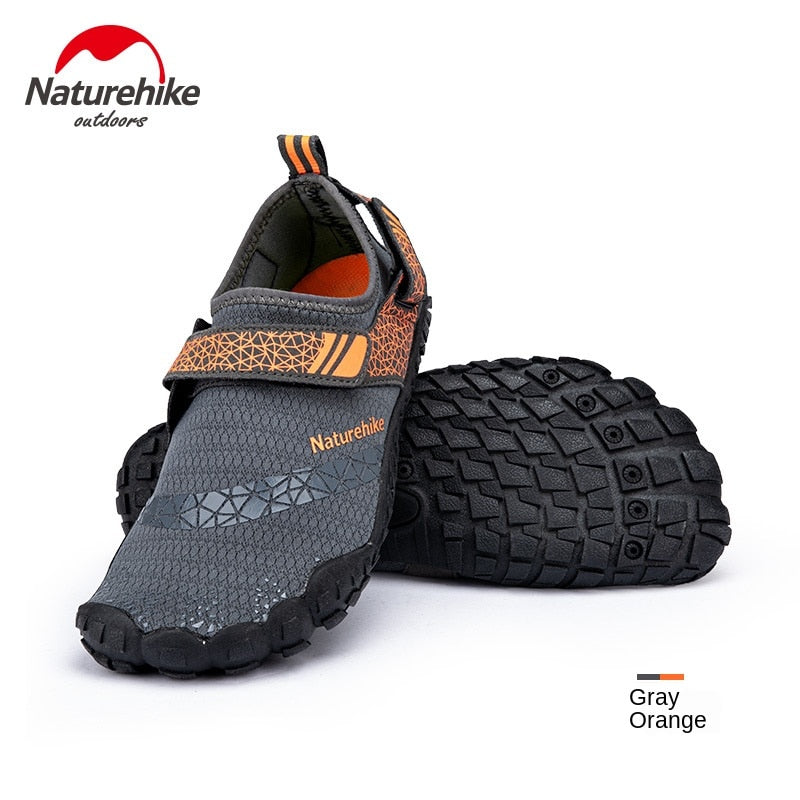 Naturehike Non-slip Wading Upstream Beach Shoes Thickened Rubber Sole Anti-skid Wear-resistant Bottom Drain Hole Design Shoe