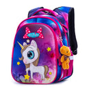 Winner One 3D Cartoon Schultasche für Gilrs Cartoon Muster Orthopädischer Rucksack Kinder Schultaschen Student Mochila Klasse 1-4