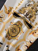 Nueva falda de tubo con estampado de verano para mujer europea, falda a la cadera con personalidad elástica alta, otoño