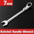 Combination Ratchet Wrench, with Flexible Head, Dual-purpose Ratchet Tool, Ratchet Combination Set. Car Hand Tools