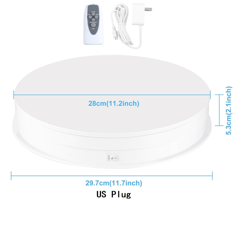 PULUZ USB Electric 360 Degree Rotating Turntable Display Stand For Photography Video Vlog Shooting Props Turntable 15 30cm