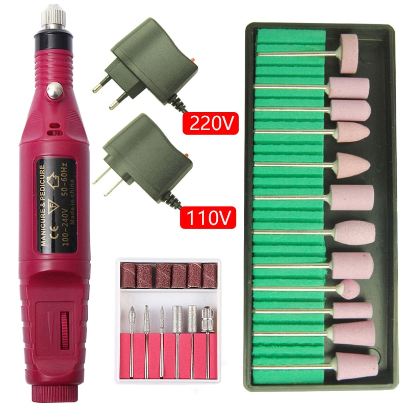 20000RPM Electric Nail Drill Machine Manicure Drill Machine Pedicure Drill Portable Nail Drill Machine Nail Salon Drill Machine