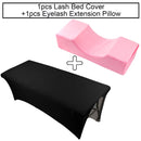 Almohada de pestañas para el cuello, almohada de espuma viscoelástica, 1 Uds., funda de cama para extensión de pestañas, lámina elástica para injerto de pestañas, herramienta de maquillaje para salón