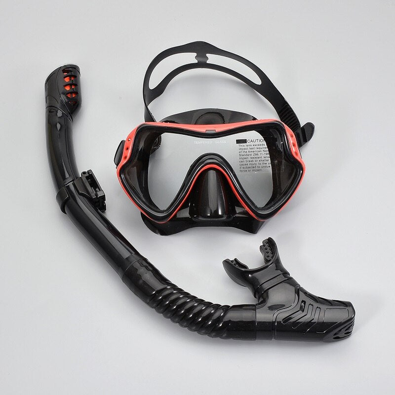 Professional Snorkel Diving Mask and Snorkels Goggles Glasses Diving Swimming Easy Breath Tube Set Snorkel Mask