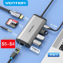 Vention USB C HUB Type C to USB 3.0 Dock Station USB C HDMI RJ45 4K for MacBook Pro Air Accessories Type C 3.1 Splitter USB HUB