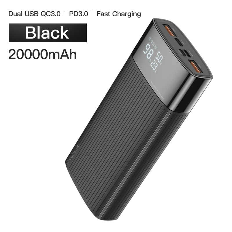 KUULAA Power Bank 20000mAh QC PD 3.0 PoverBank Carga rápida PowerBank 20000 mAh USB Cargador de batería externo para iPhone 14 13