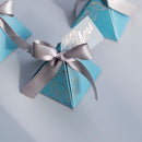 Triangular Pyramid Candy Box Wedding Favors and Gifts Boxes Candies Bags for Guests Decoration Baby Shower Party Supplies