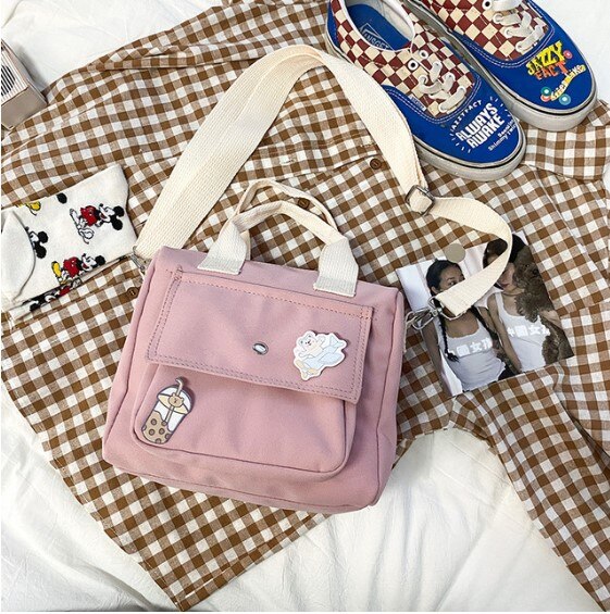 Preppy Style Collage Student Messenger Bag Girls Nylon Tote Bags For Women 2020 Shoulder Bags Womens Crossbody Bag Bolsa Mujer