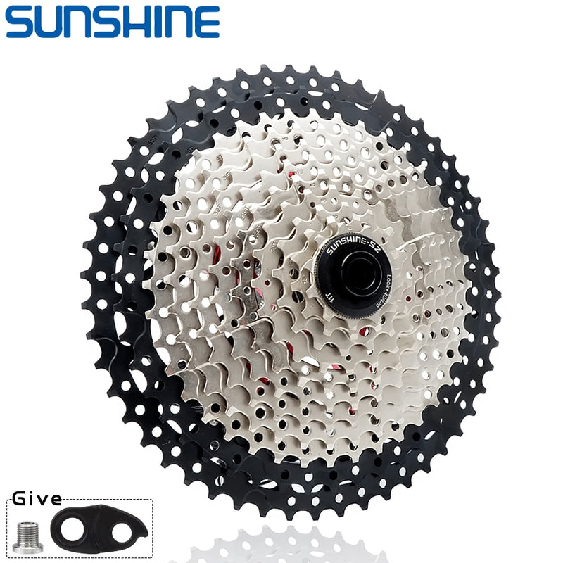 Cassette de bicicleta SUNSHINE, rueda libre de 8/9/10/11/12 velocidades, 32/36T/40T/42T/46T/50T/52T, rueda dentada de estructura HG para SHIMANO/SRAM