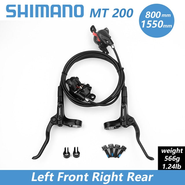 Shimano BR BL MT200 freno de bicicleta MTB freno de disco hidráulico 750/800/1350/1450/1500mm frenos de abrazadera de montaña actualizado MT315