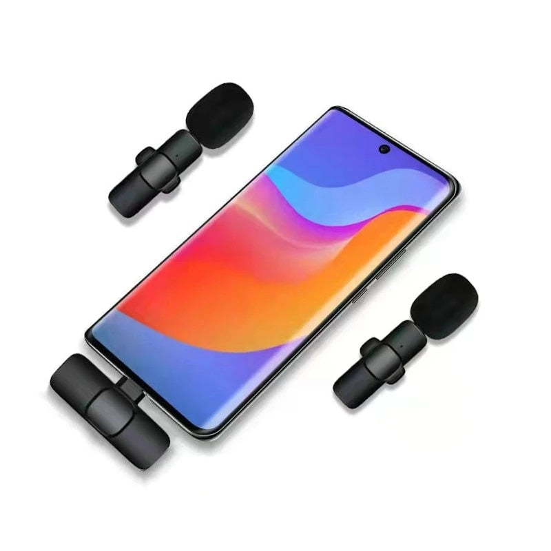 Nuevo micrófono Lavalier inalámbrico, minimicrófono portátil para grabación de Audio y vídeo para iPhone, Android, transmisión en vivo, micrófono para teléfono de juegos