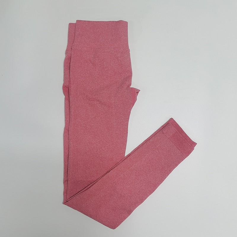 Pantalones de Yoga Push Up sin costuras de cintura alta, mallas deportivas para mujer, mallas deportivas para correr, gimnasio, energía, pantalones deportivos