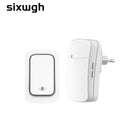 SIXWGH Wireless Doorbell No Battery required Waterproof Self-Powered Door bell Sets Home Outdoor Kinetic Ring Chime Doorbell