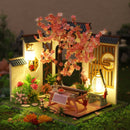 Cutebee DIY Dollhouse Kit Apartment Loft Wooden Miniature Doll Houses With Furniture LED Lights for Children Birthday Gift