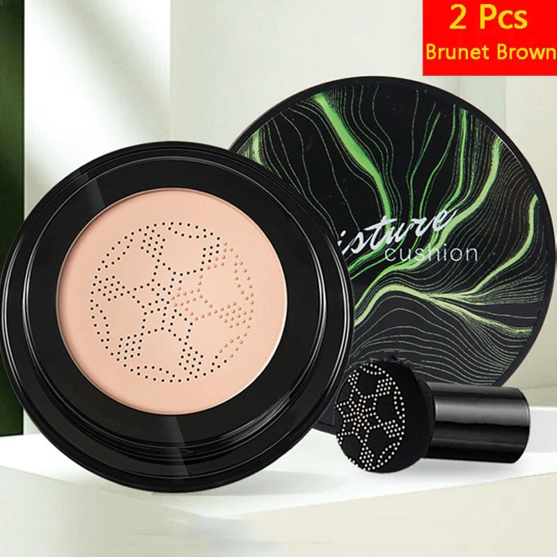 Mushroom Head Air Cushion Permeable Moisturizingl CC Cream Corrector Base de control de aceite Ilumina el tono de la cara Maquillaje Cosméticos