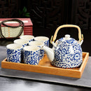 Hot Sale Yixing Ceramic Tea Set Tea Tray Outdoor Camping Mountaineering TeaSet Chinese Tea Ceremony NLSLASI tea pot and cup set