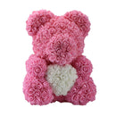 Gifts for Mom Rose Bear 25Cm/40Cm Artificial Flowers Rose Teddy Bear Wedding Anniversary Birthday Gifts for Her Girlfriend Women