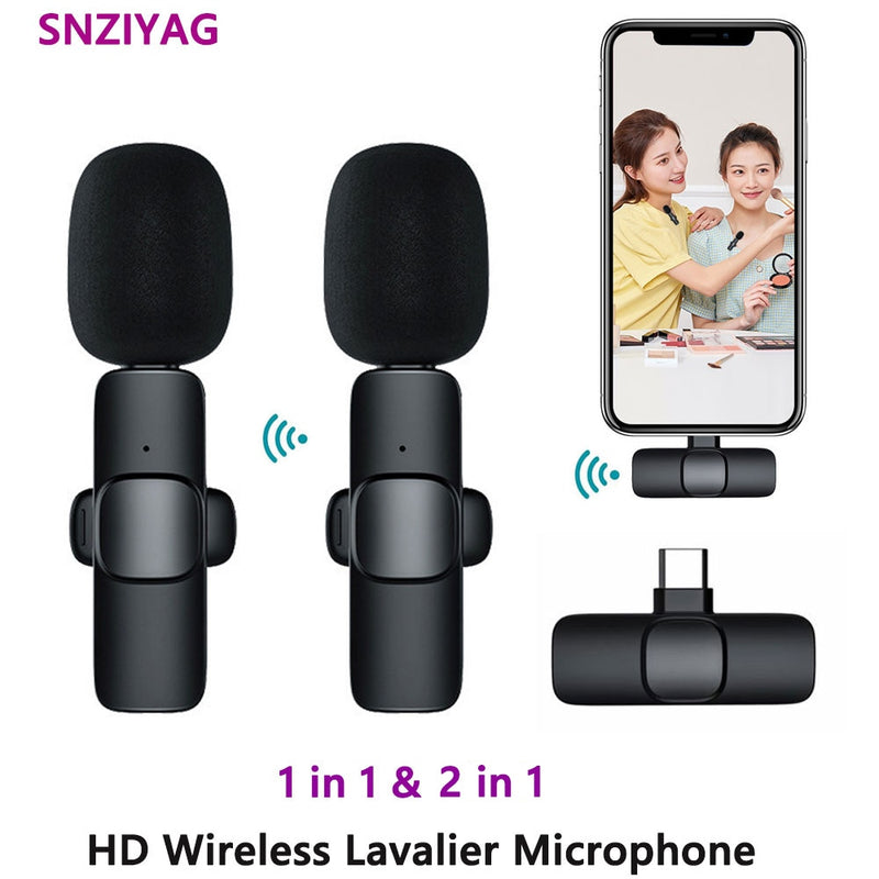 Nuevo micrófono Lavalier inalámbrico, minimicrófono portátil para grabación de Audio y vídeo para iPhone, Android, transmisión en vivo, micrófono para teléfono de juegos