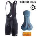 RION Cycling Shorts Men Ciclismo Masculina Bib Shorts Elastic Interface Cushion Long Distance MTB Padded Shorts Tights Slim Fit