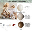 Retro Coffee Matte White Balloons Garland Arch Kit Boho Hochzeit Dekoration Geschlecht offenbaren Geburtstag Baby Shower Decor Zubehör