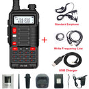 BaoFeng Walkie Talkie UV 10R V2 Two Way CB Radio Transmitter Long Range UV-10R 128CH VHF UHF 136-174Mhz 400-520Mhz Dual Band