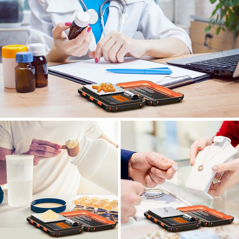 100g/0.01g Precision Digital Scale Mini Pocket Scales LCD Display for Diamond Weighting Gram Weight Scales