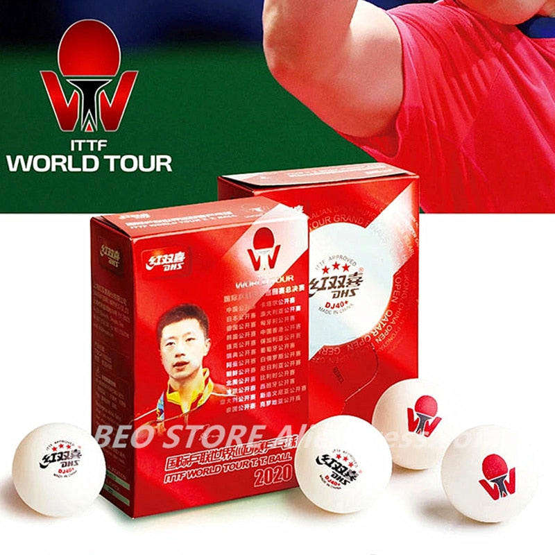 DHS DJ40+ 3-Star TOKYO Games WTT Competition ITTF 3 Star D40+ World Tour Table Tennis Ball Plastic ABS DHS Ping Pong Balls