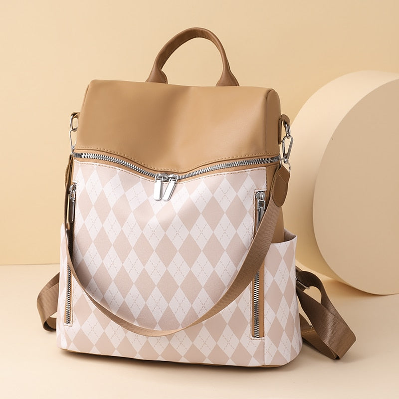 Mochila Retro para mujer, Mochila de cuero PU, mochilas de viaje, Mochila suave para mujer, mochilas escolares de hombro para niñas, Mochila 5051