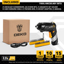 Destornillador eléctrico inalámbrico DEKO DKCS3.6O1, batería recargable, destornillador, mango giratorio, linterna LED, herramienta eléctrica